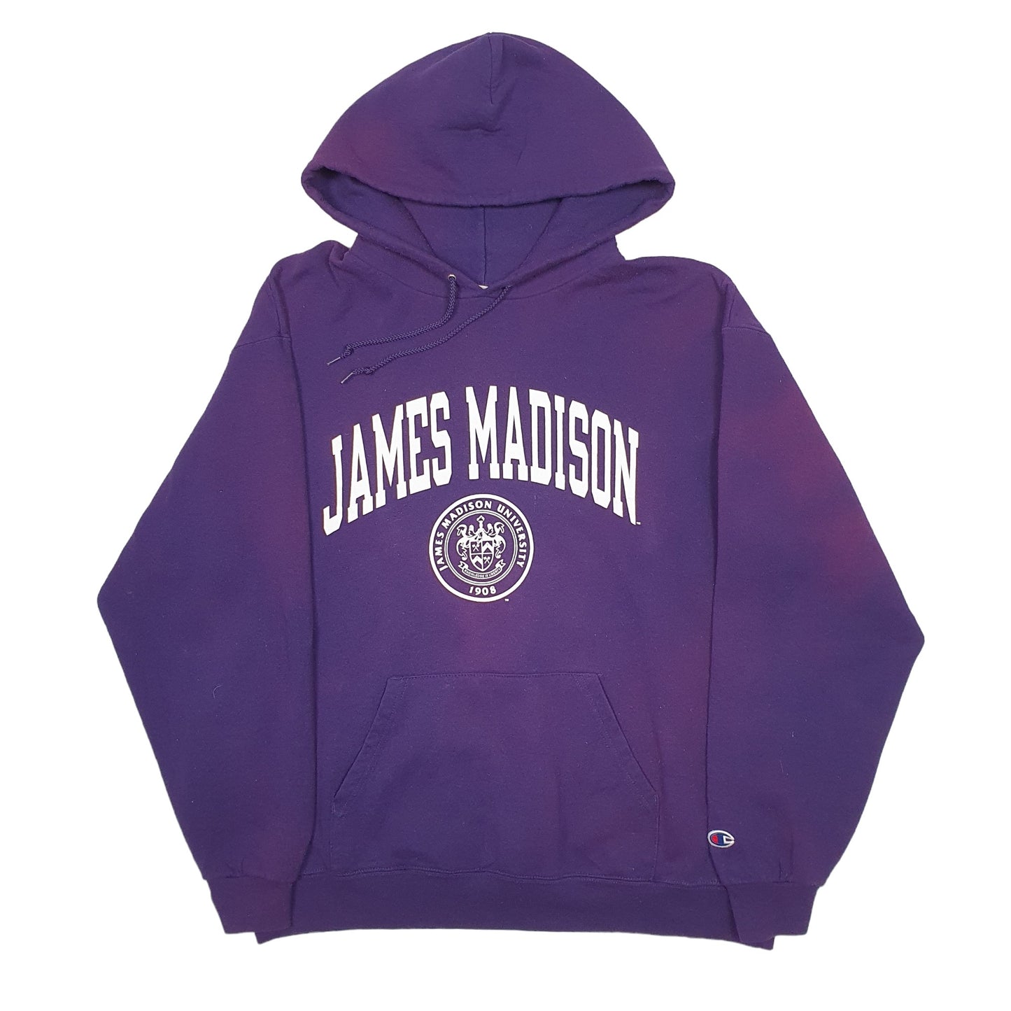 Mens Purple Champion James Maddison University Hoodie Jumper