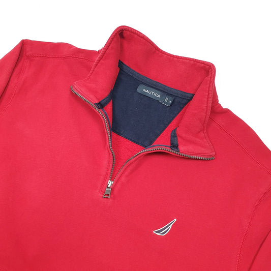 Nautica Quarter Zip L Red