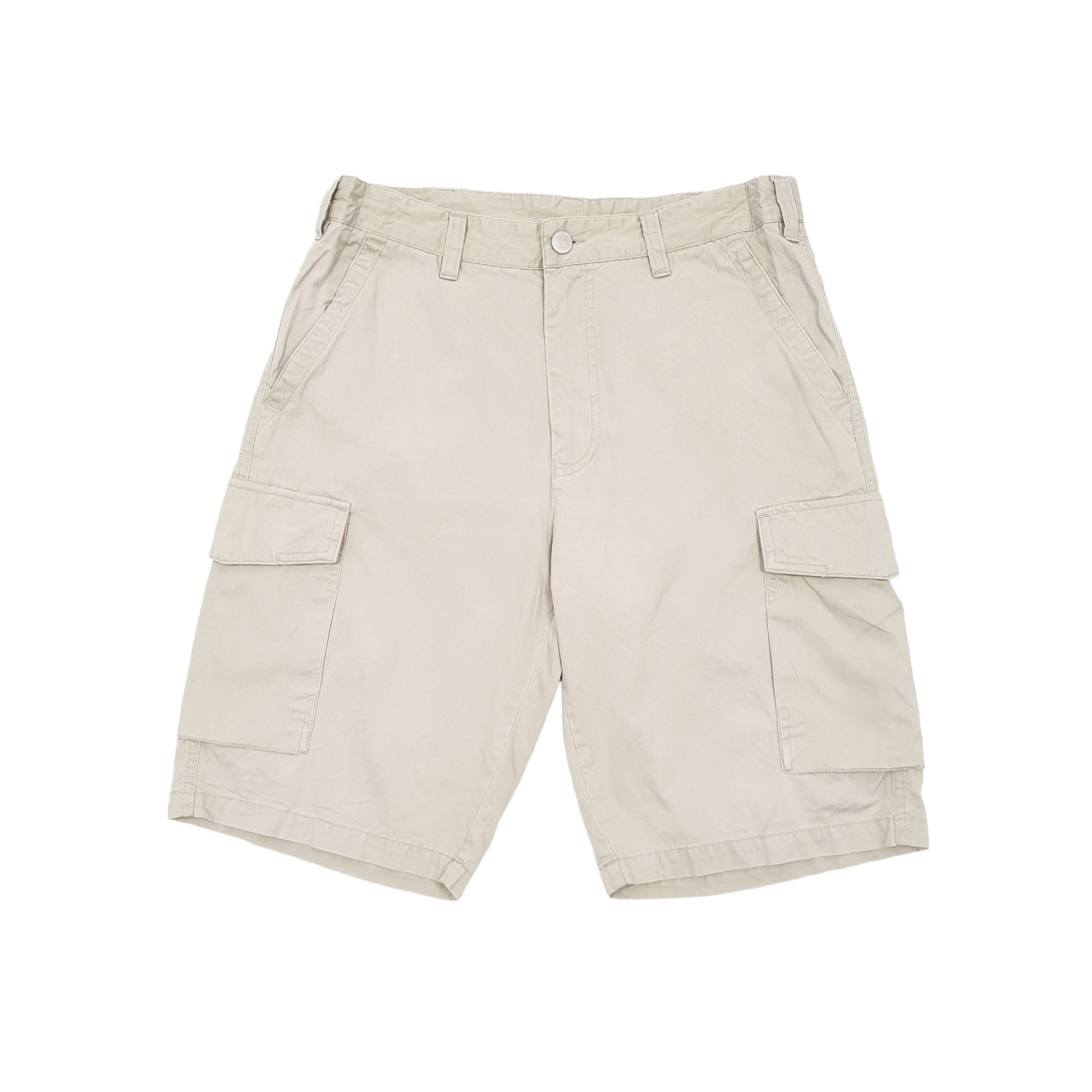 Beige Facconable Cargo Shorts