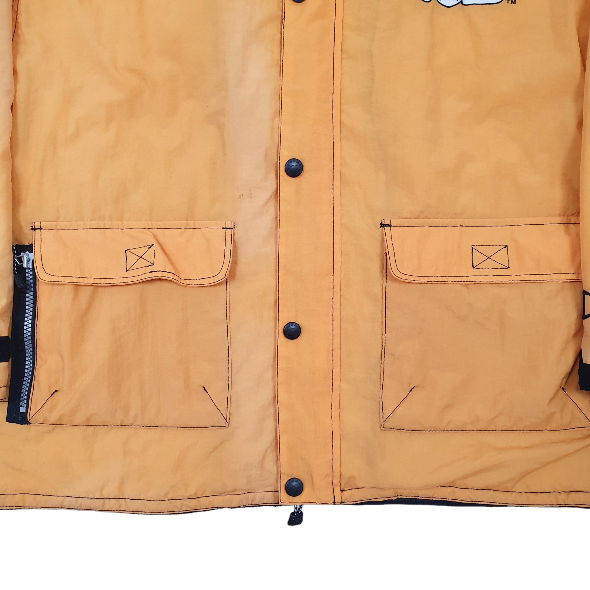 Mens Orange Champion NFL USA College Tennessee Vols Vintage 2000s Padded Jacket Coat