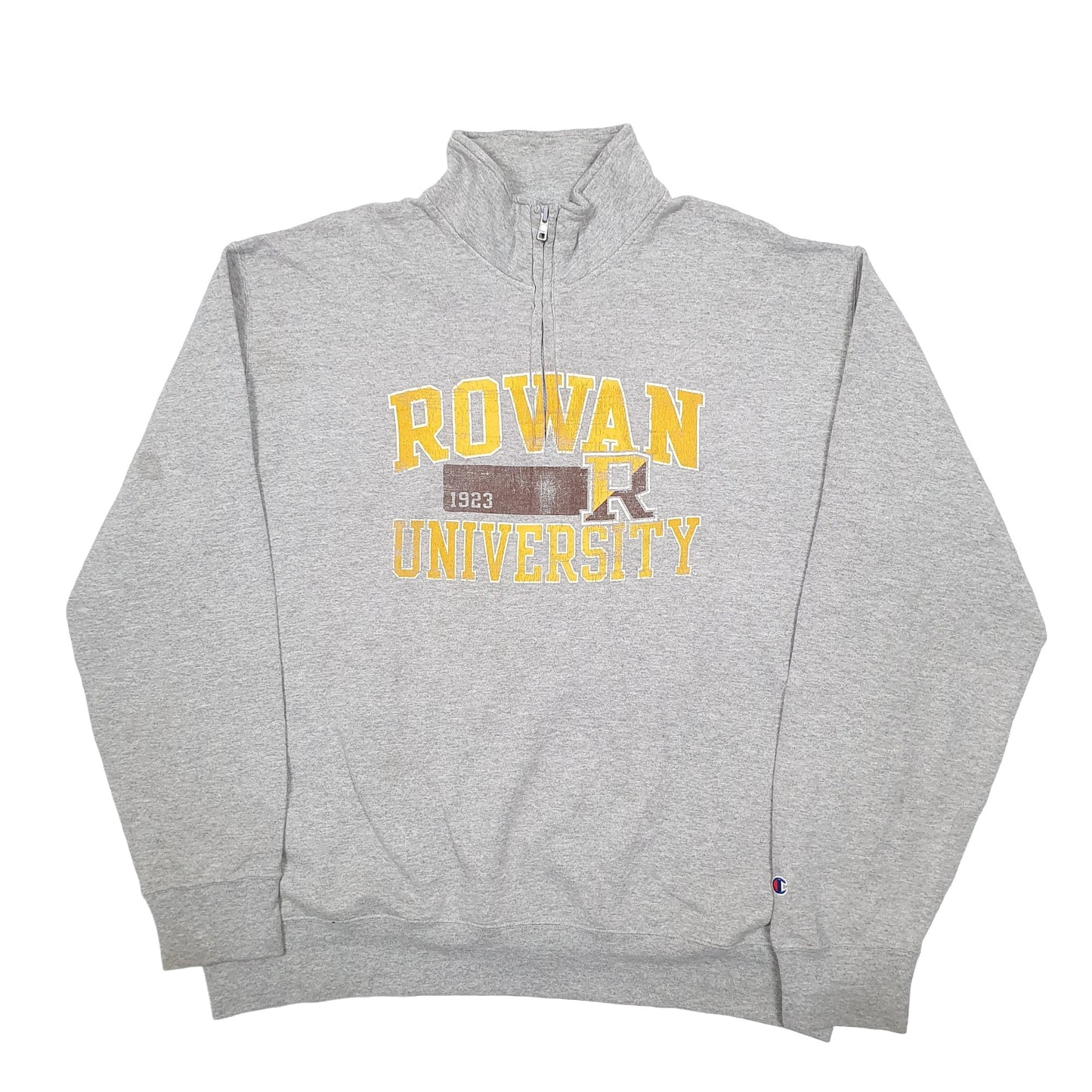 Mens Grey Champion Rowan University USA College Quarter Zip Jumper