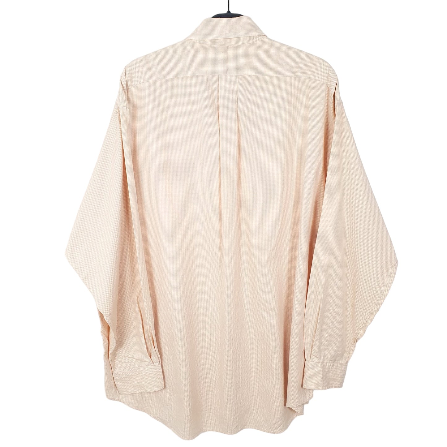 Ralph Lauren Houndstooth Long Sleeve Blake Fit Check Shirt Peach