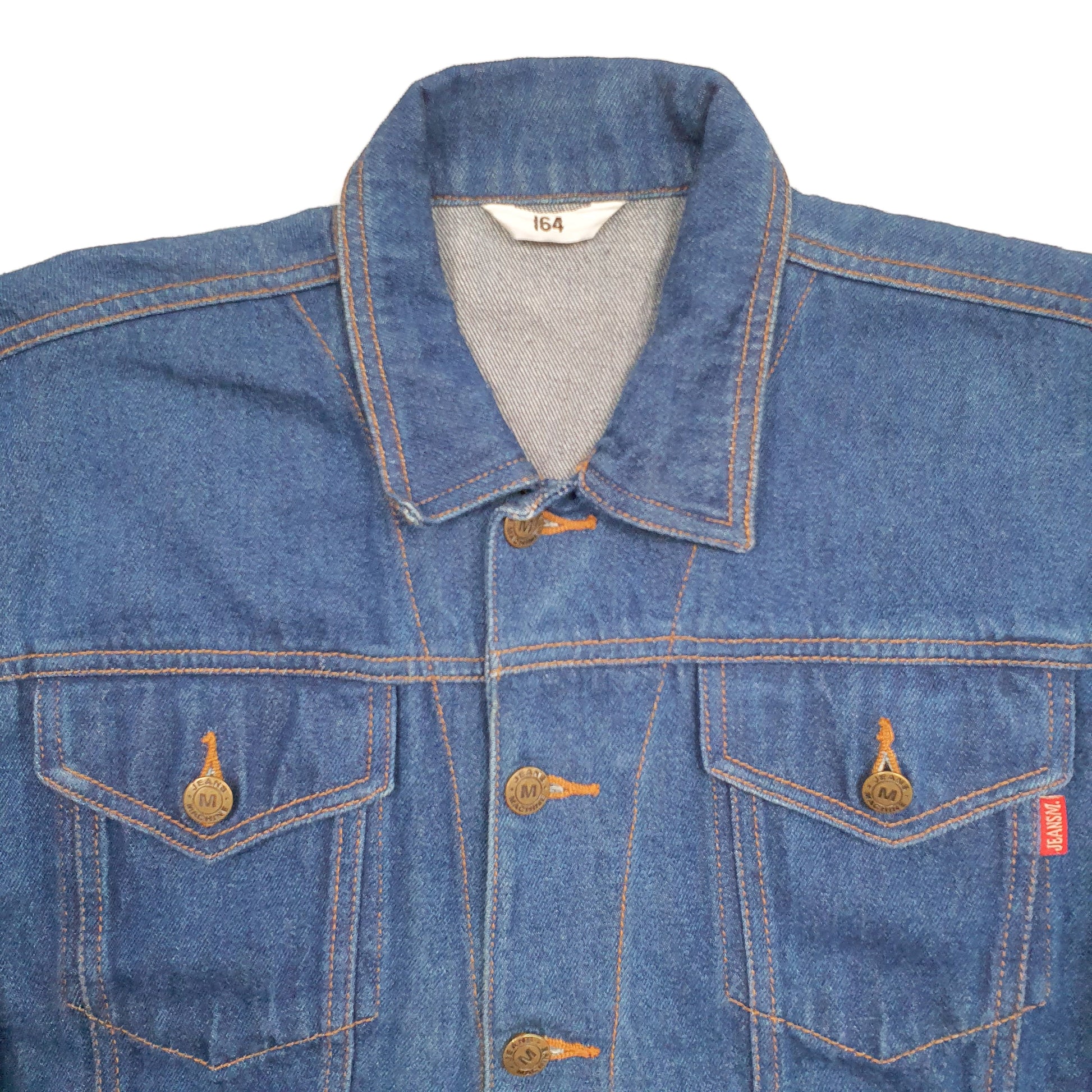 Womens Blue Jeans Machine Trucker Denim Jacket Coat