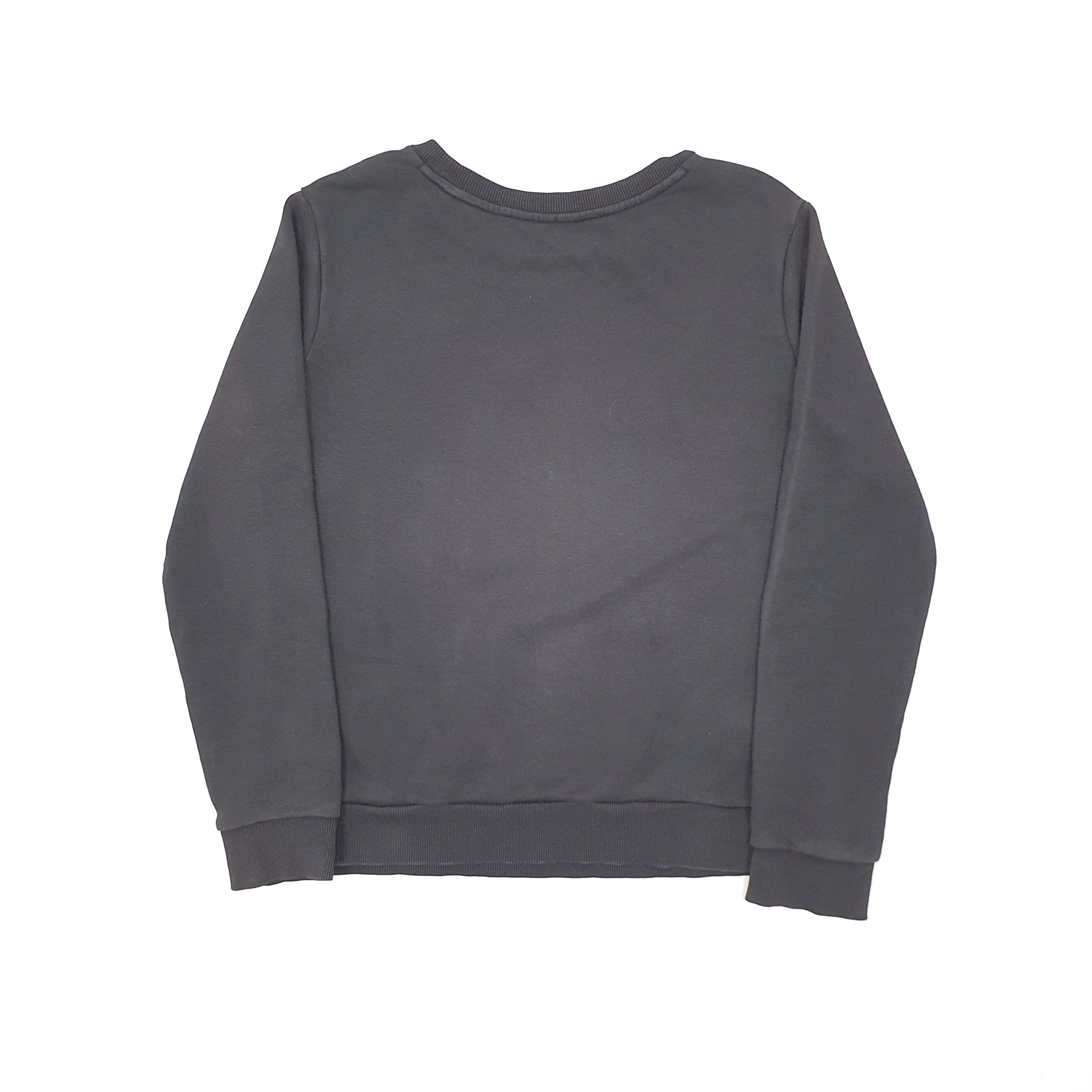 Mens Black Adidas Originals Spellout Crewneck Jumper