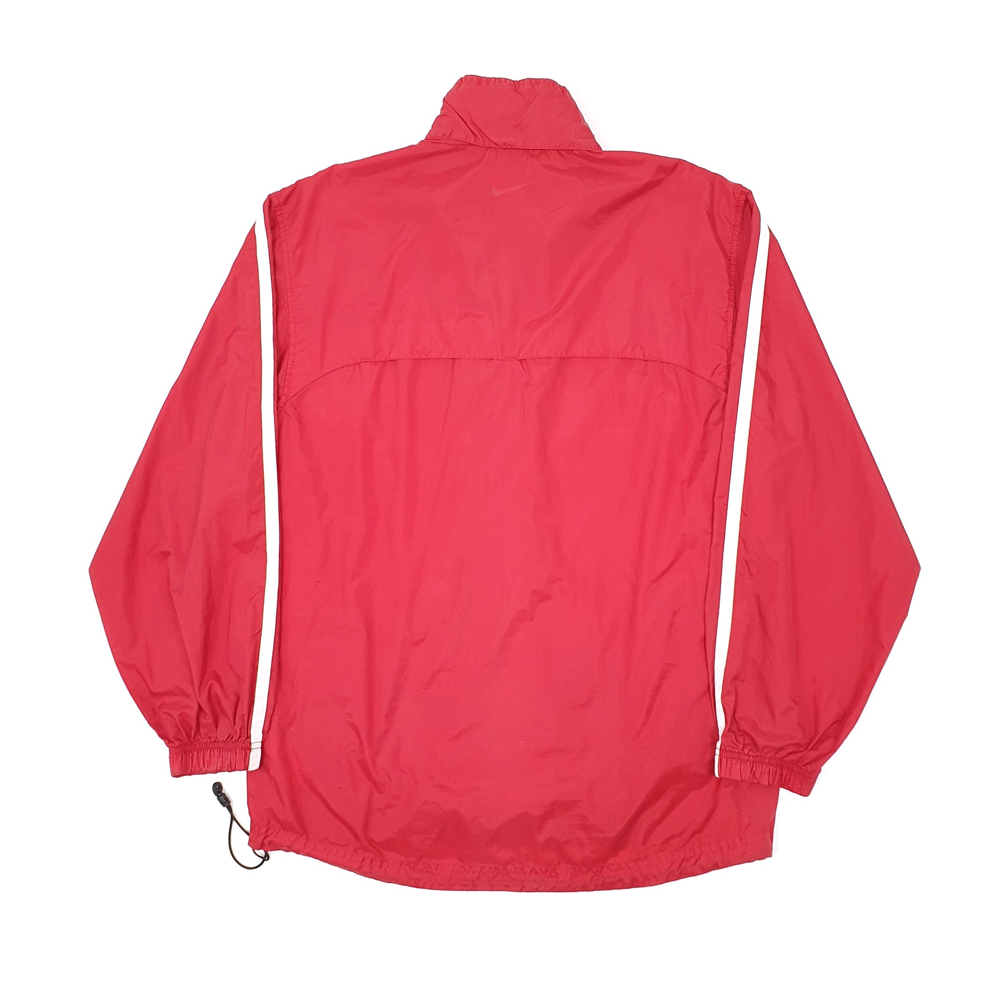 Mens Red Nike Hooded Vintage 2000s Windbreaker Coat