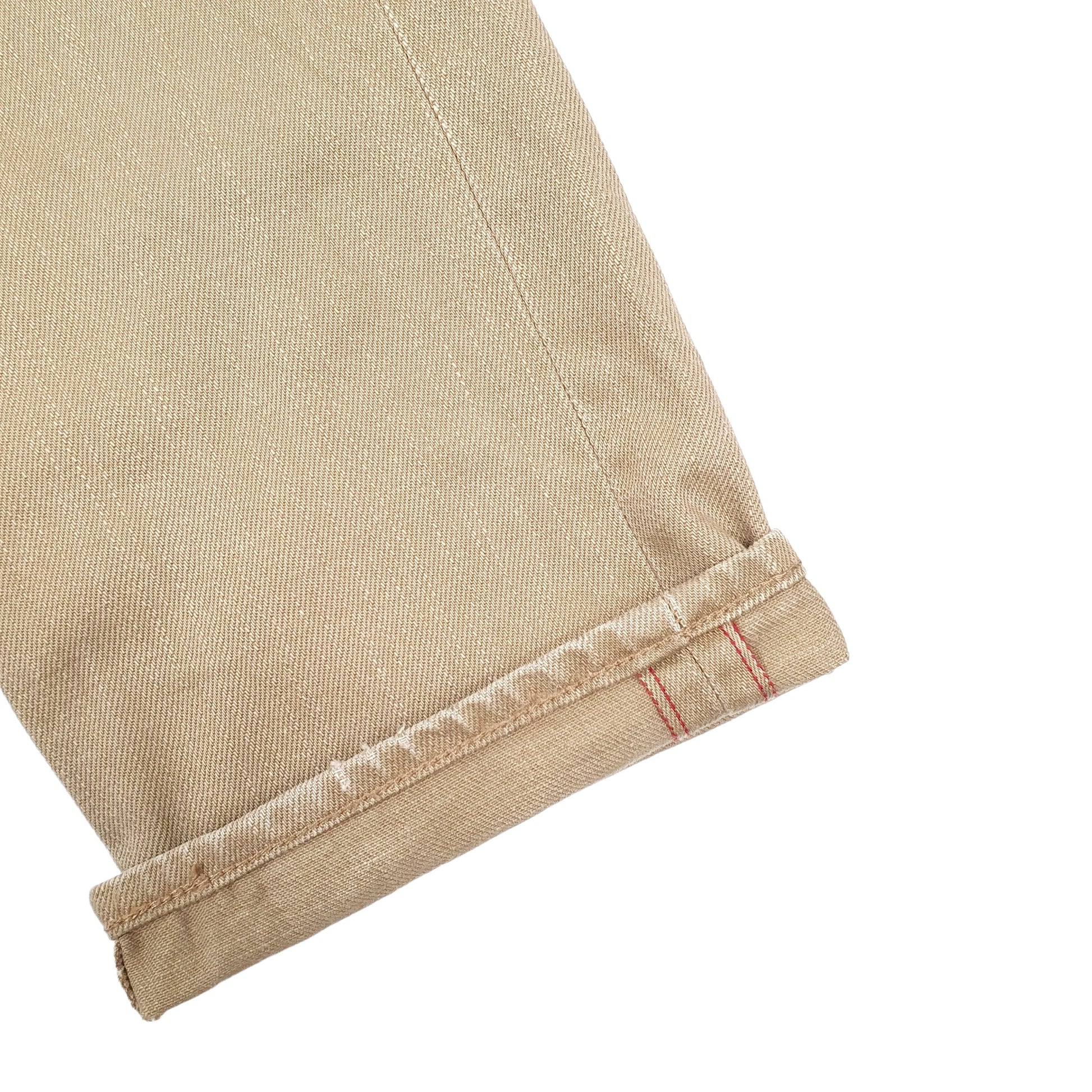 Levis 511 Slim Fit Selvedge Jeans W30 L31 Beige