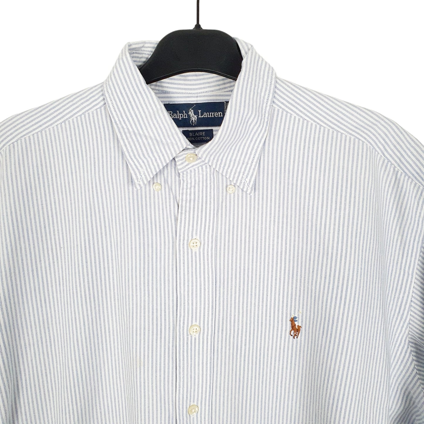 Ralph Lauren Short Sleeve Blaire Fit Striped Shirt Blue