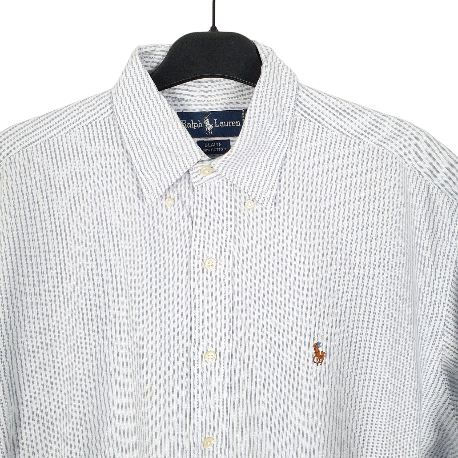 Ralph Lauren Short Sleeve Blaire Fit Striped Shirt Blue
