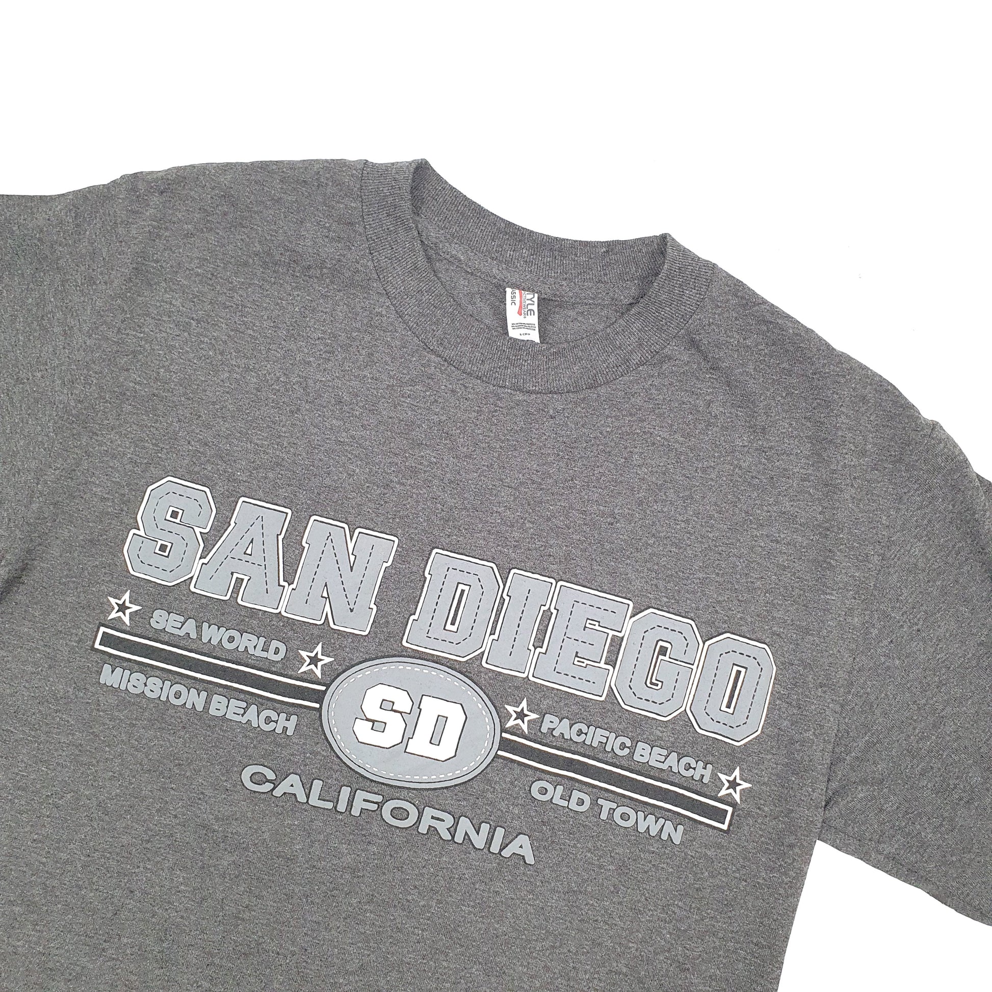 Allstyle USA San Diego Short Sleeve T Shirt Grey