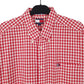 Tommy Hilfiger Short Sleeve Regular Fit Check Shirt Red