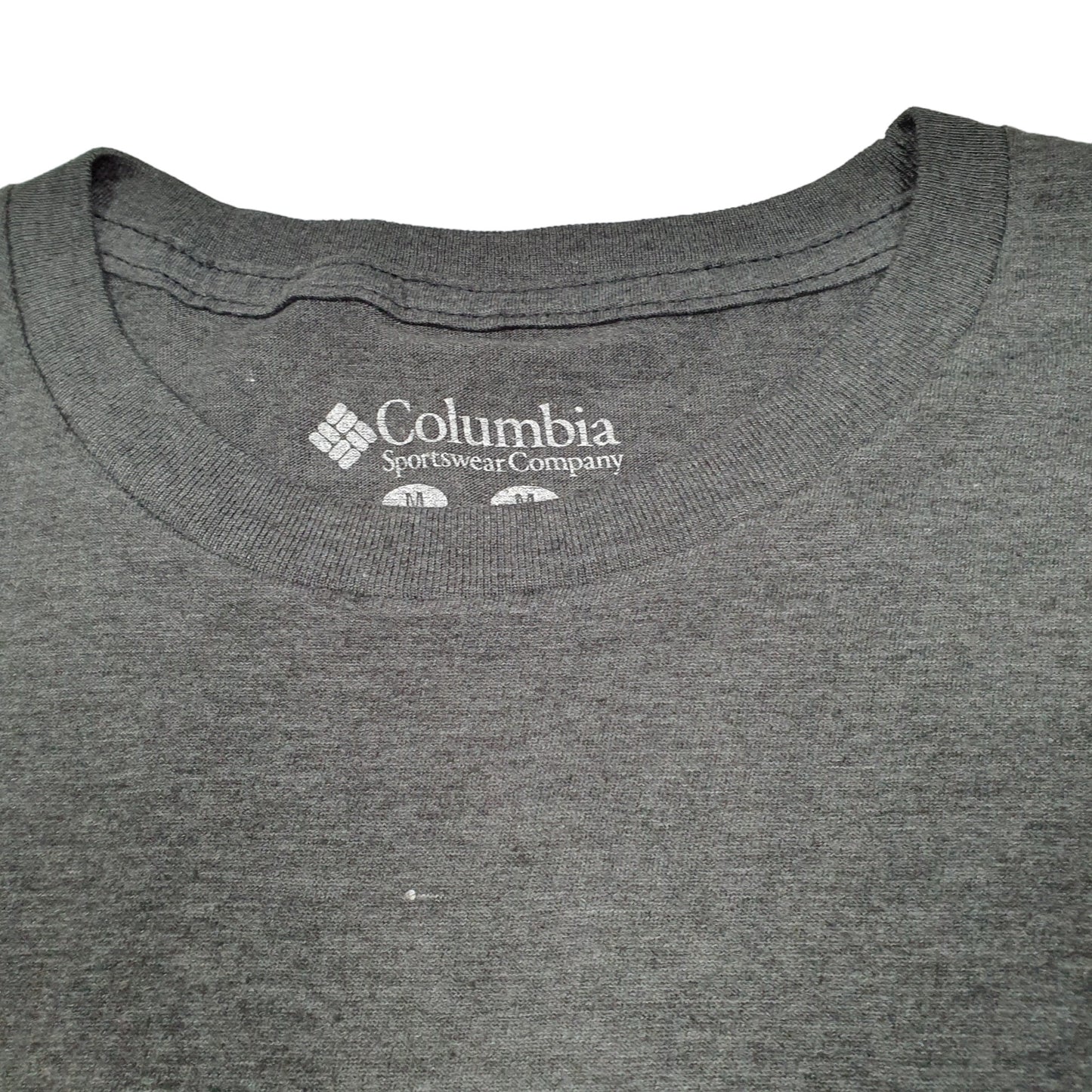 Mens Grey Columbia Sportswear Performance Fishing Gear PFG Short Sleeve T Shirt