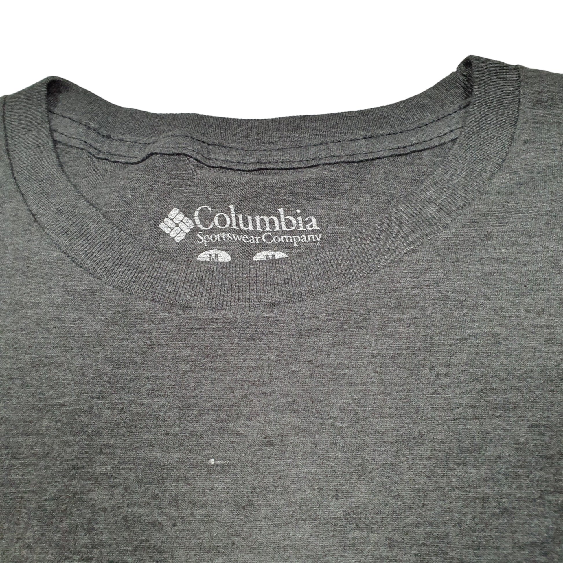 Mens Grey Columbia Sportswear Performance Fishing Gear PFG Short Sleeve T Shirt