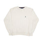 Nautica Cable Knit Crewneck L Cream