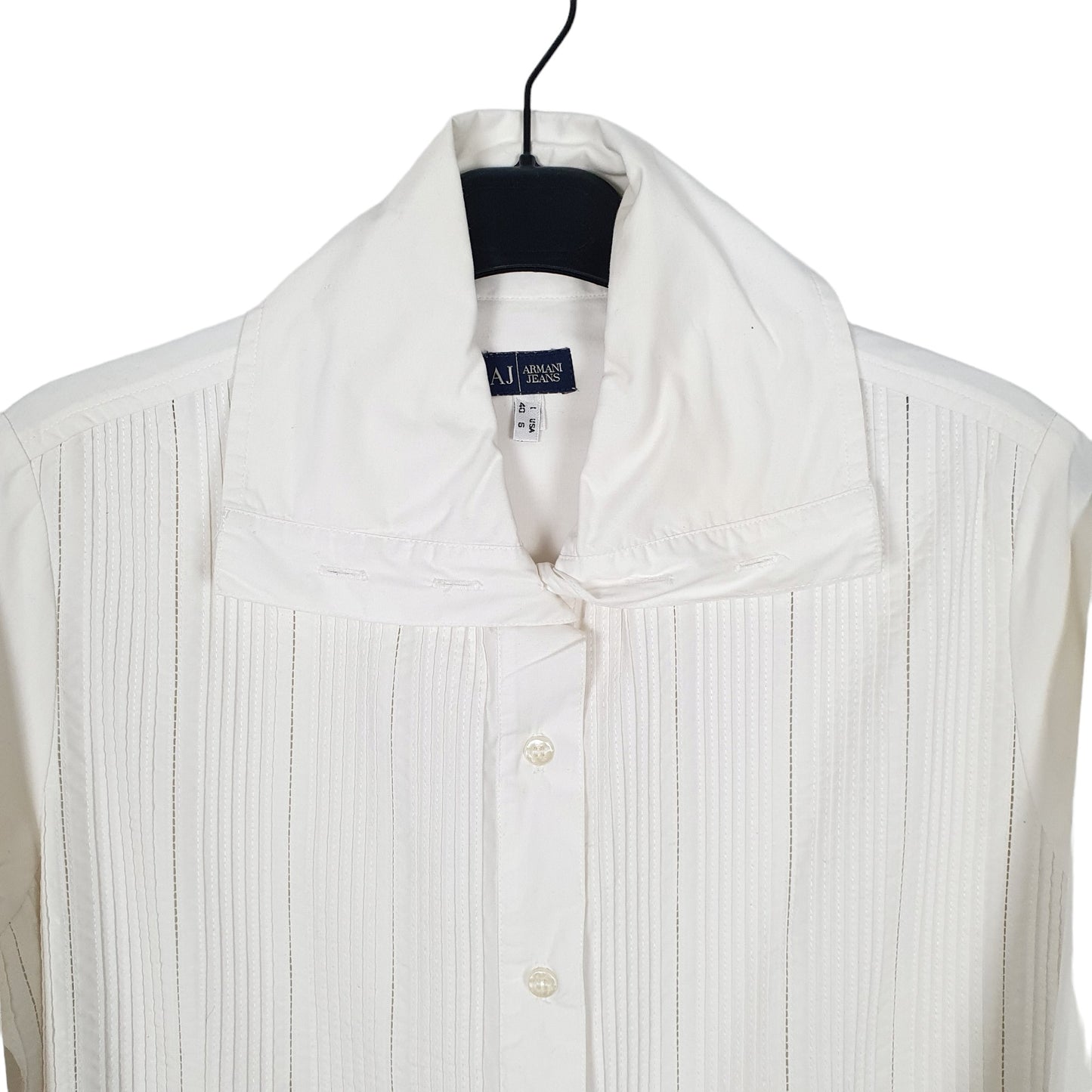 Armani Long Sleeve Regular Fit Shirt Cream