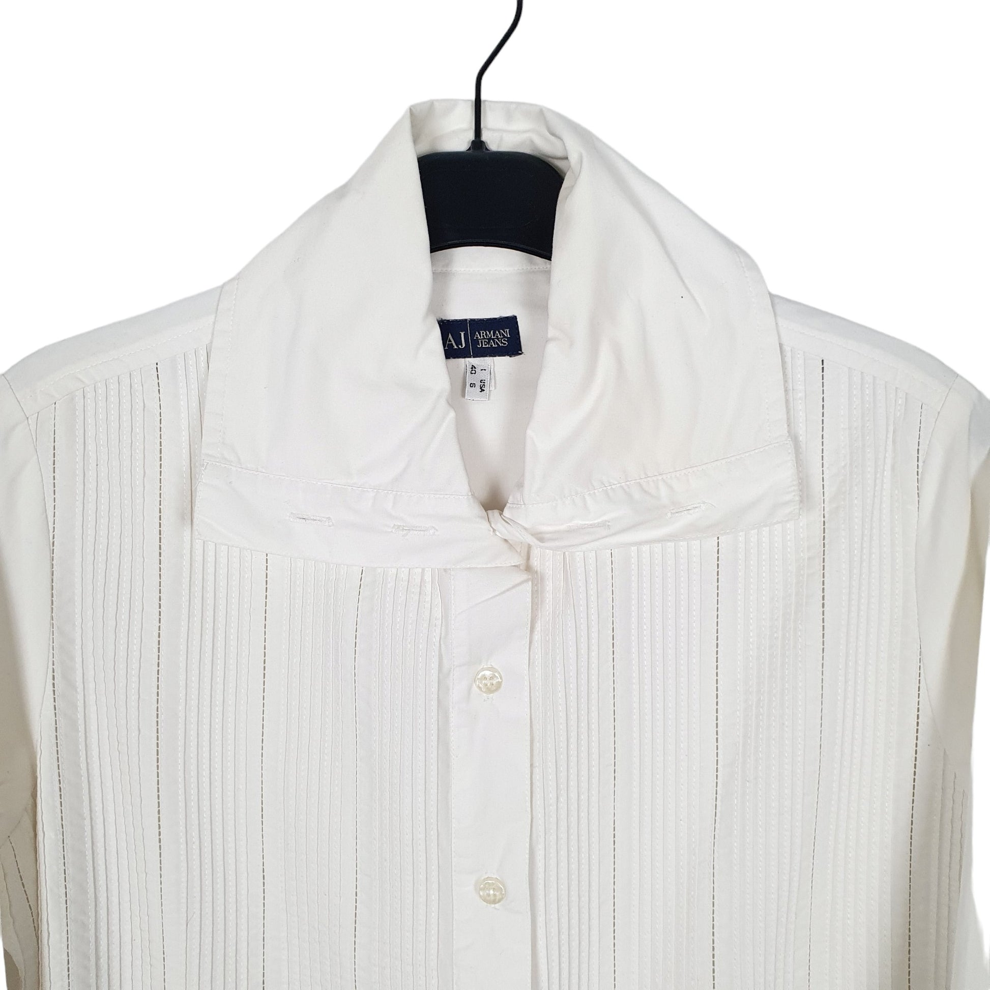 Armani Long Sleeve Regular Fit Shirt Cream