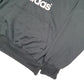 Mens Black Adidas Spellout Hoodie Jumper
