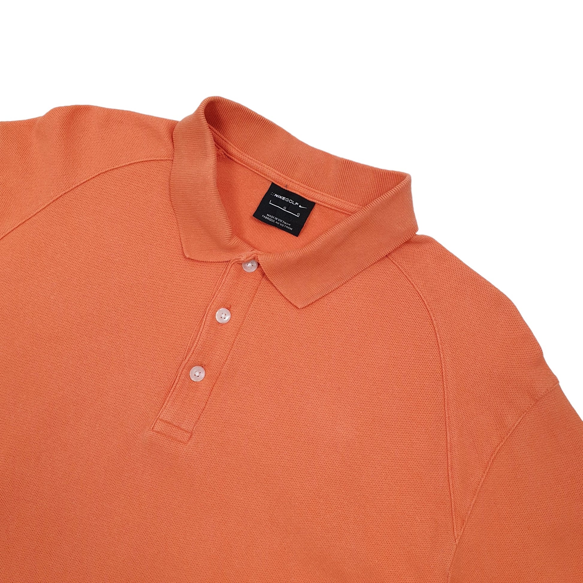 Nike Golf Pepsi Short Sleeve Polo Shirt Orange