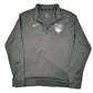 Mens Grey Nike Warner Pacific Soccer Dri Fit Active Quarter Zip Jumper