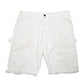 Mens White Dickies Cut Offs Carpenter Painter Workwear Denim Shorts