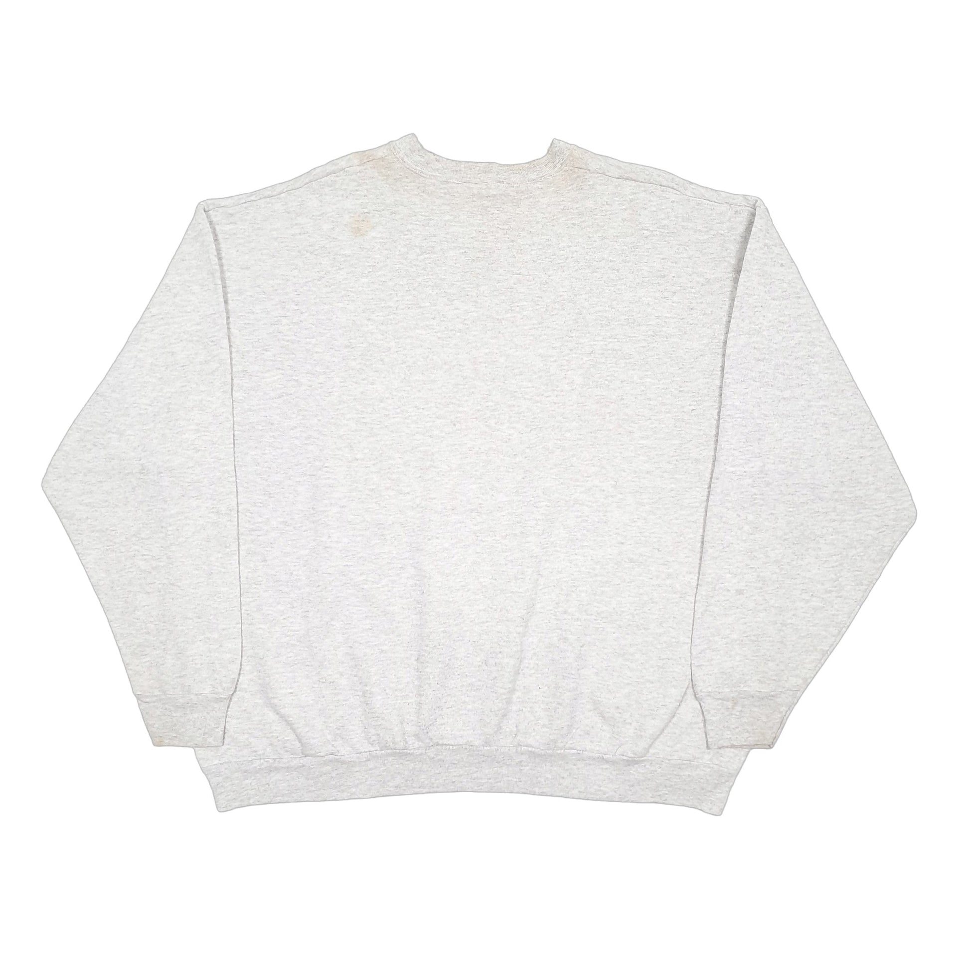 Mens Grey Brookline Army Military Vintage Made in USA Crewneck Jumper