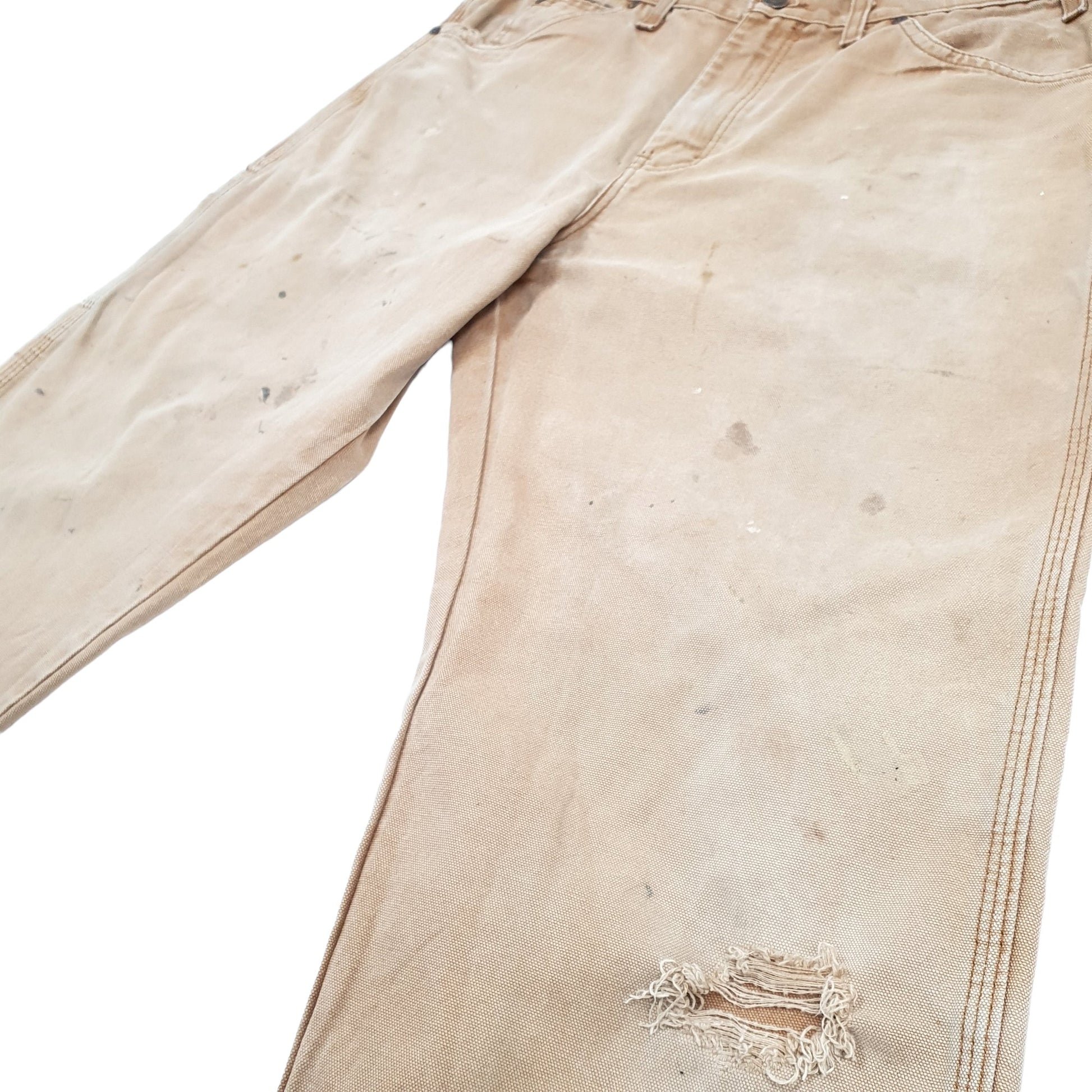Mens Dickies Beige Carpenter Trousers W33 L31 Beige