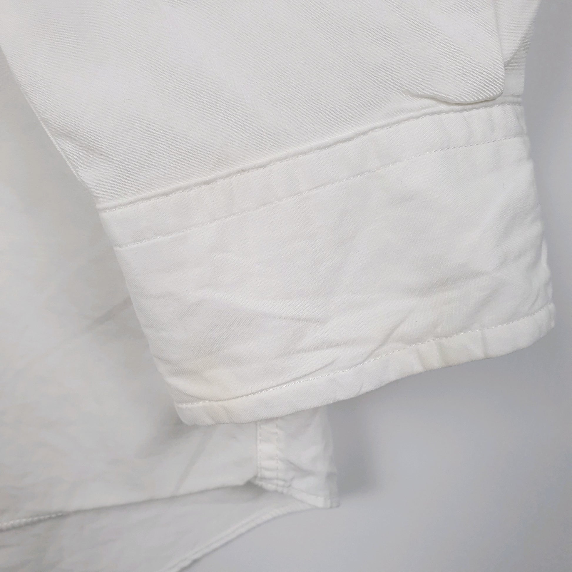 Mens White Ralph Lauren Oxford Polo Jeans Long Sleeve Shirt