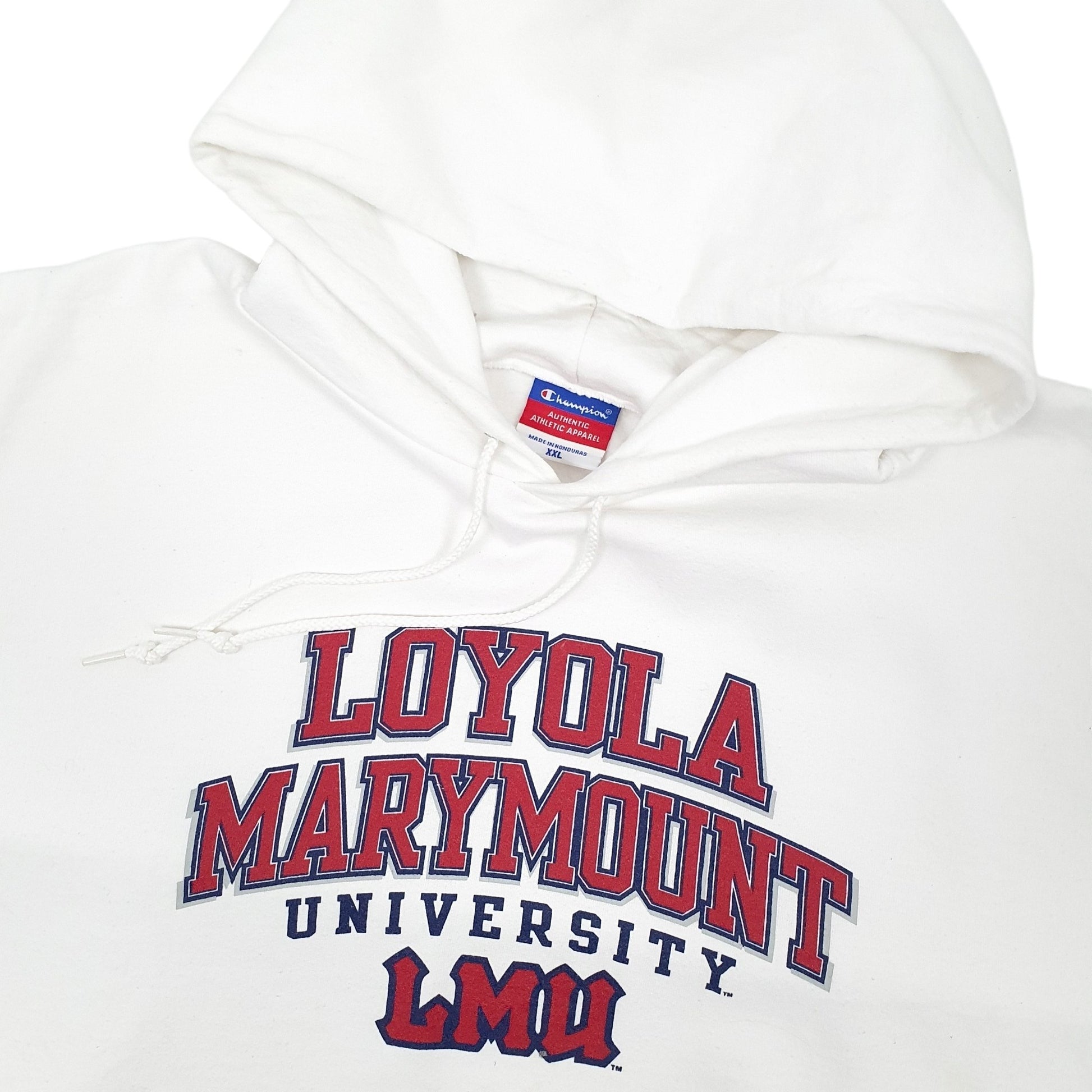 Mens White Champion USA Loyola Marymount University Hoodie Jumper