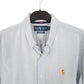 Ralph Lauren Long Sleeve Custom Fit Shirt Blue