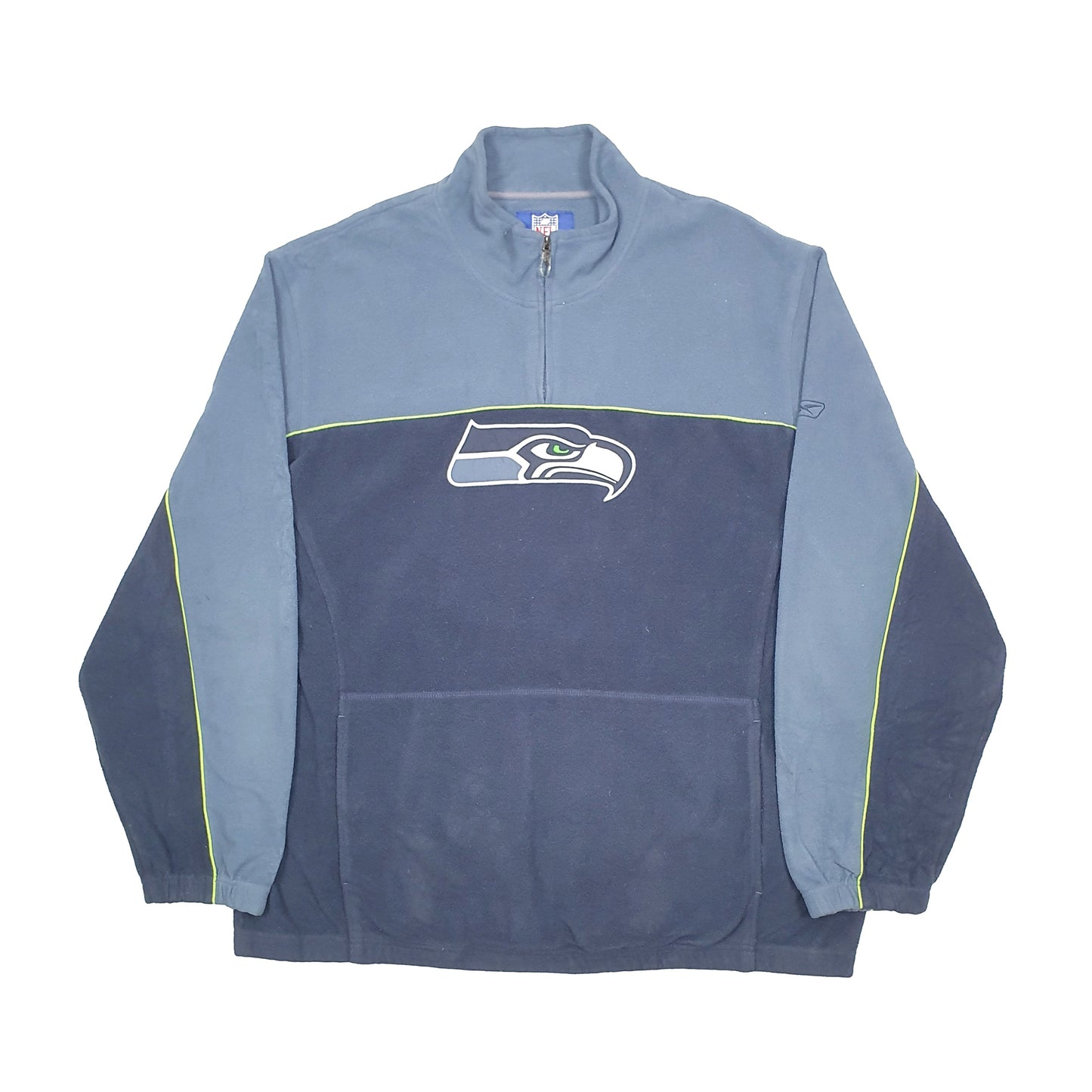 NFL Seattle Seahawks Quarter Zip Fleece XXL Navy