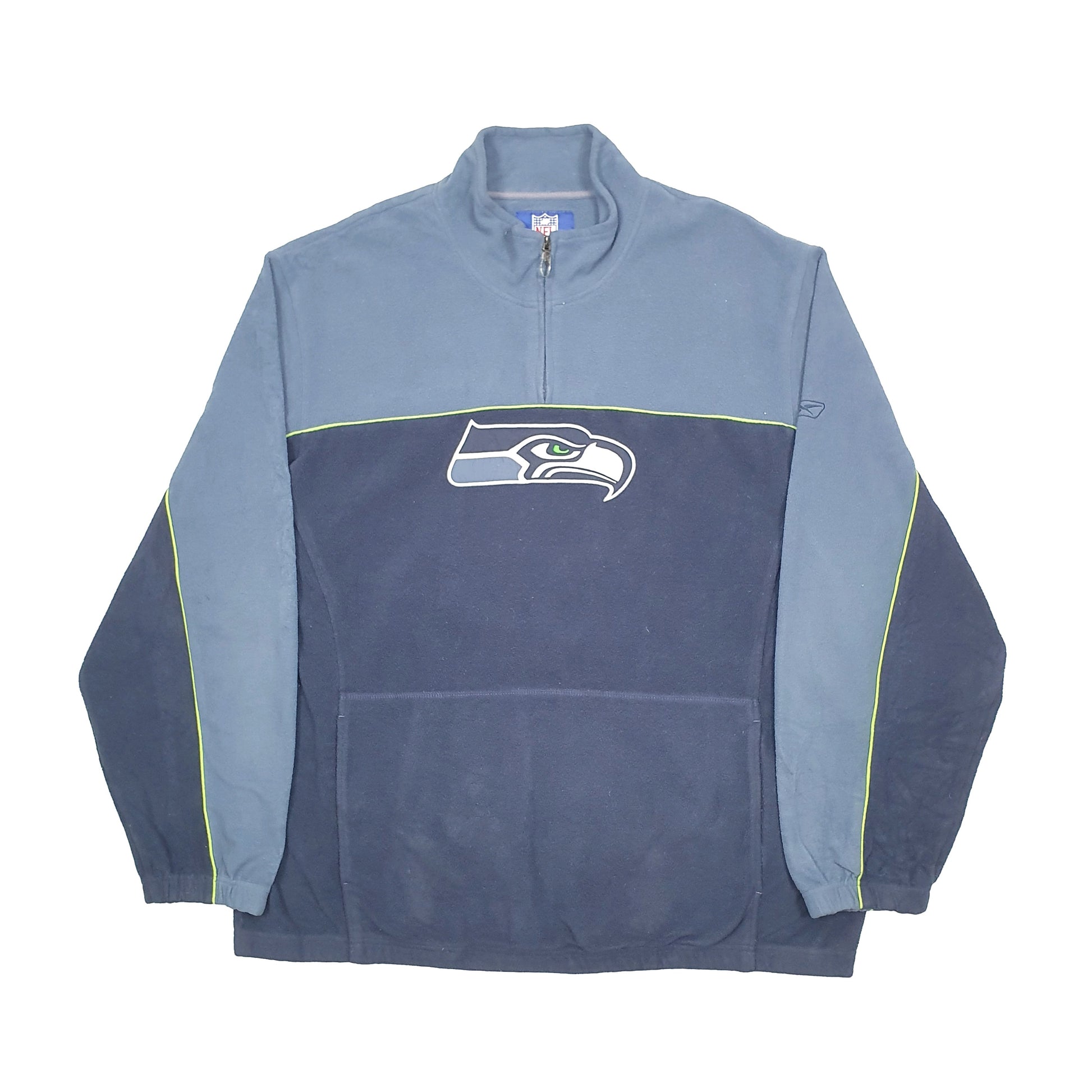 NFL Seattle Seahawks Quarter Zip Fleece XXL Navy