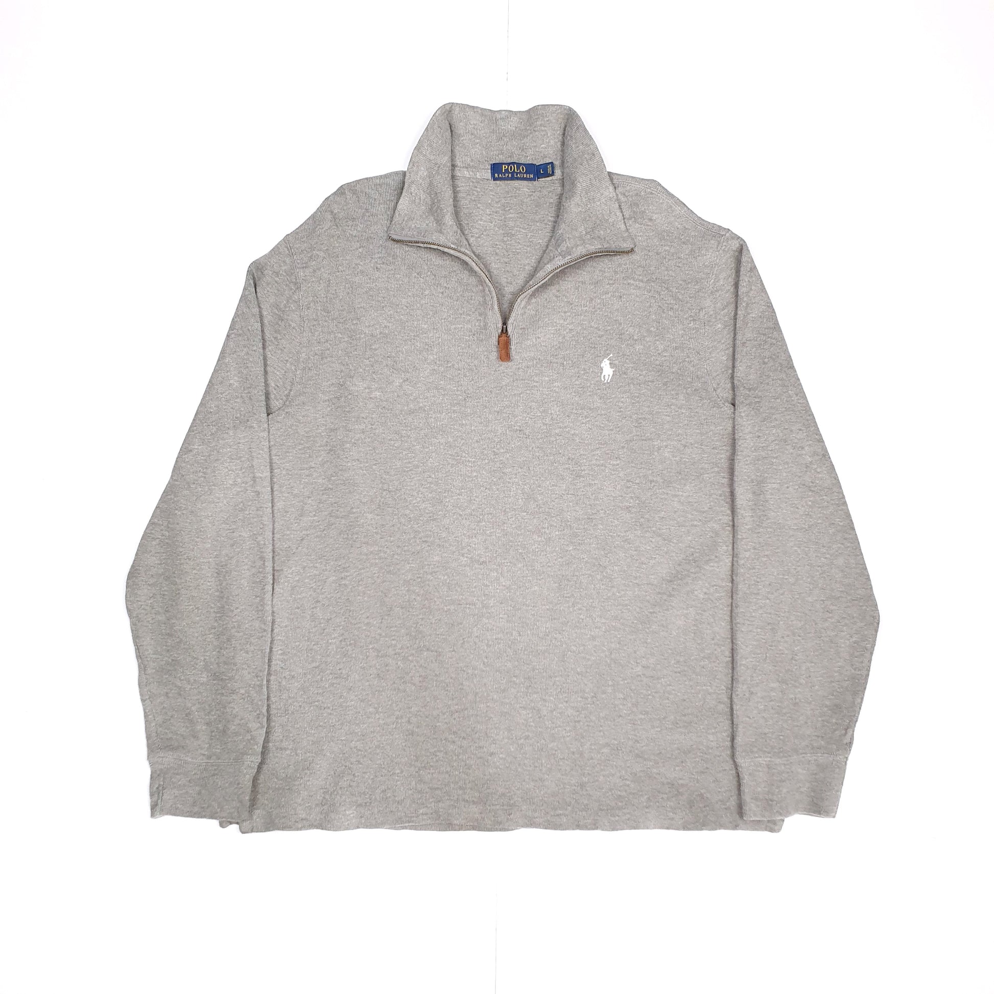 Grey Polo Ralph Lauren Quarter Zip Jumper