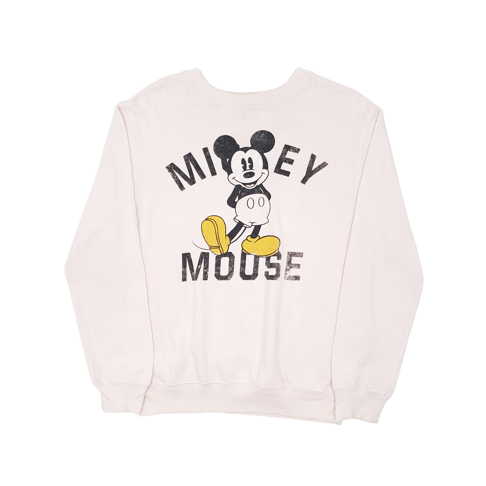 Womens Pink Disney Mickey Mouse Crewneck Jumper