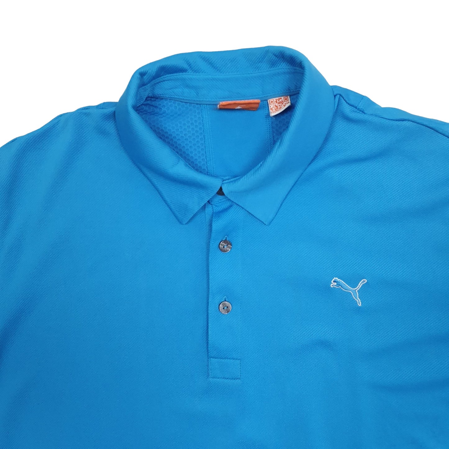 Puma Cool Cell Short Sleeve Polyester Polo Shirt Blue