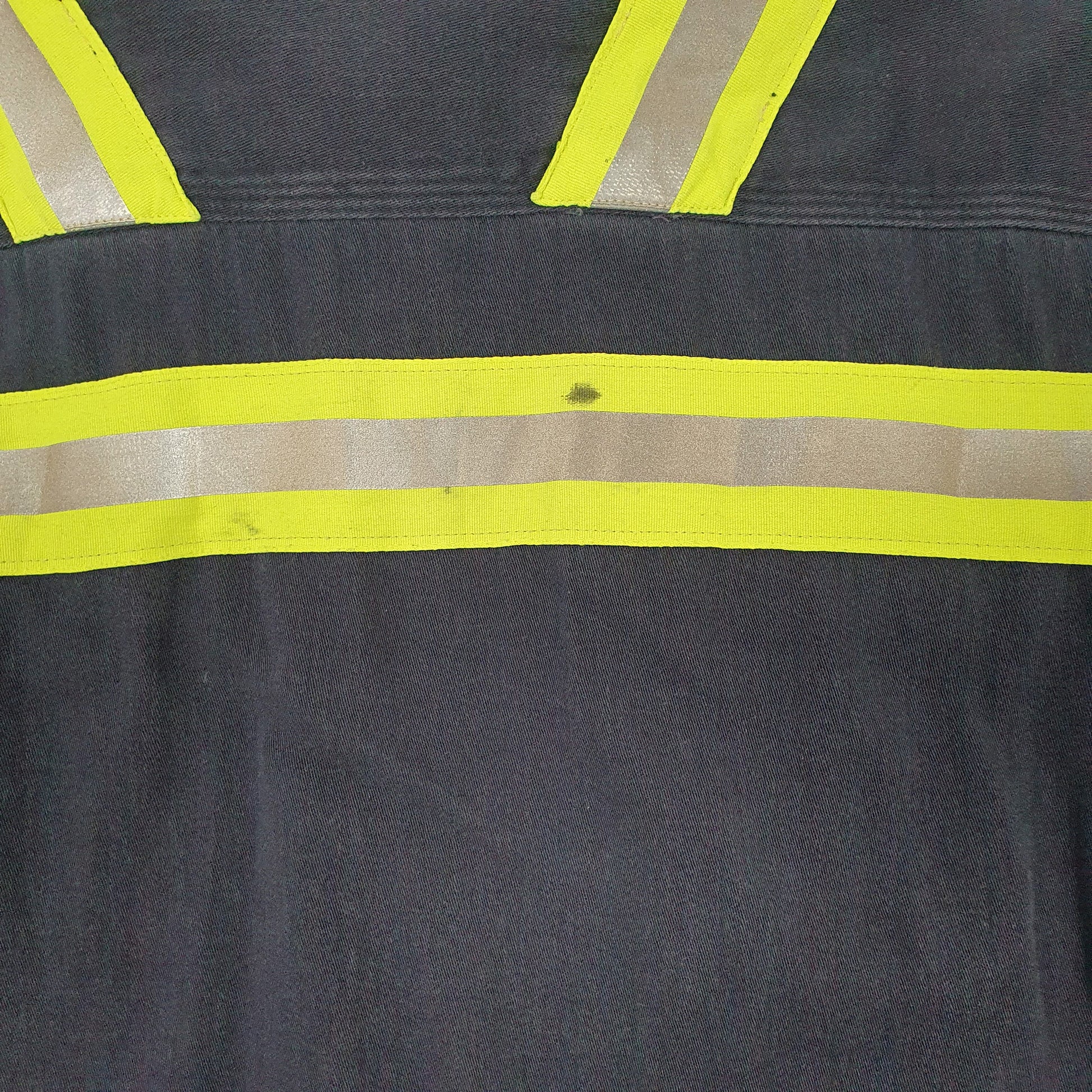 Mens Navy Carhartt FR Shacket Hi Vis Worksite Long Sleeve Shirt