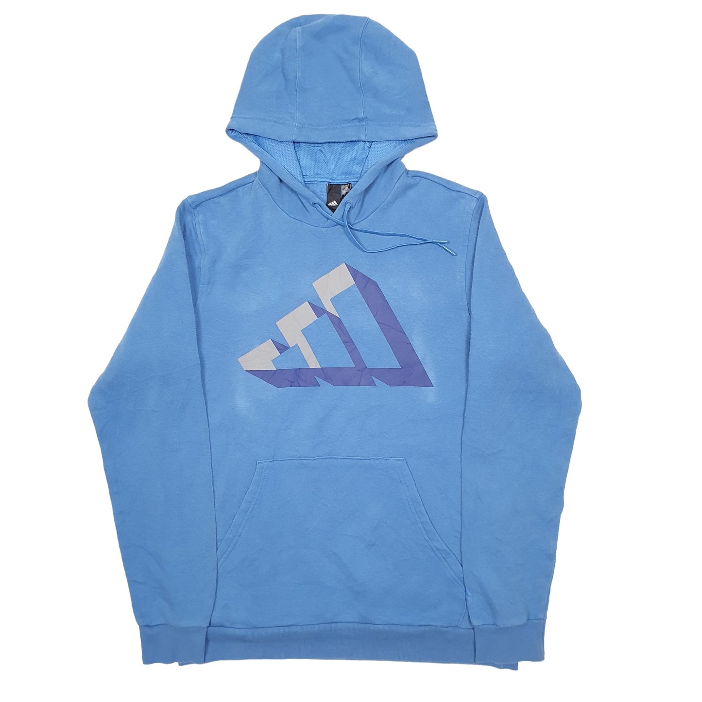 Mens Blue Adidas  Hoodie Jumper