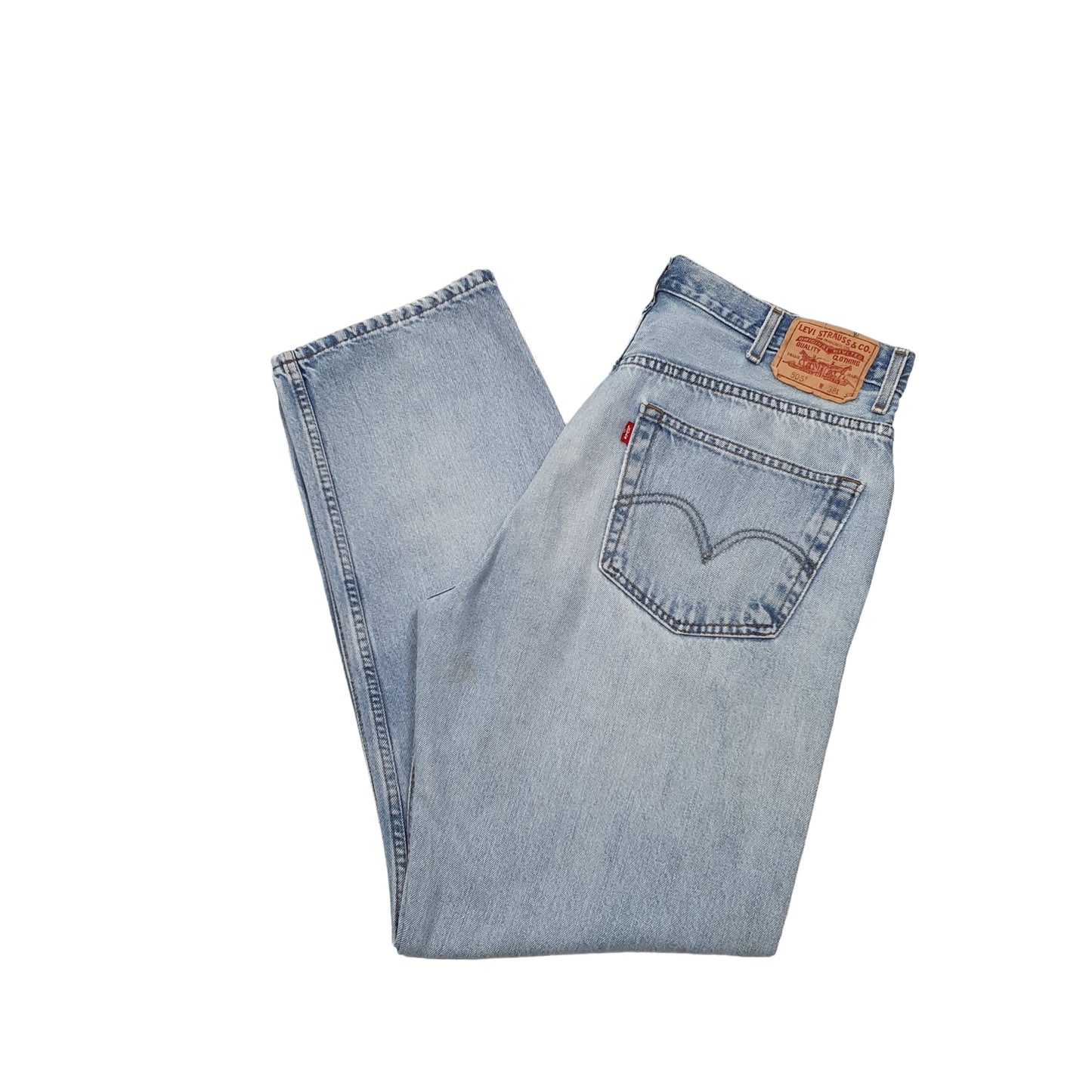 Levis 505 Regular Fit Jeans W38 L32 Blue