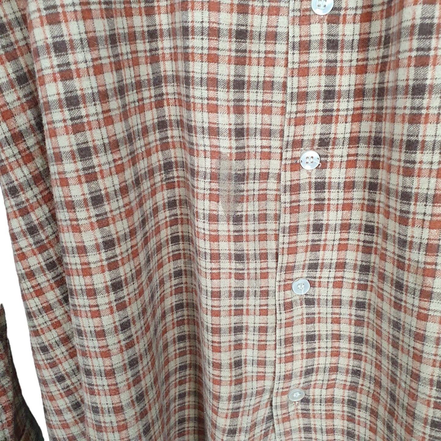 Big Rock Canyon Flannel Shacket Long Sleeve Regular Fit Check Shirt Brown