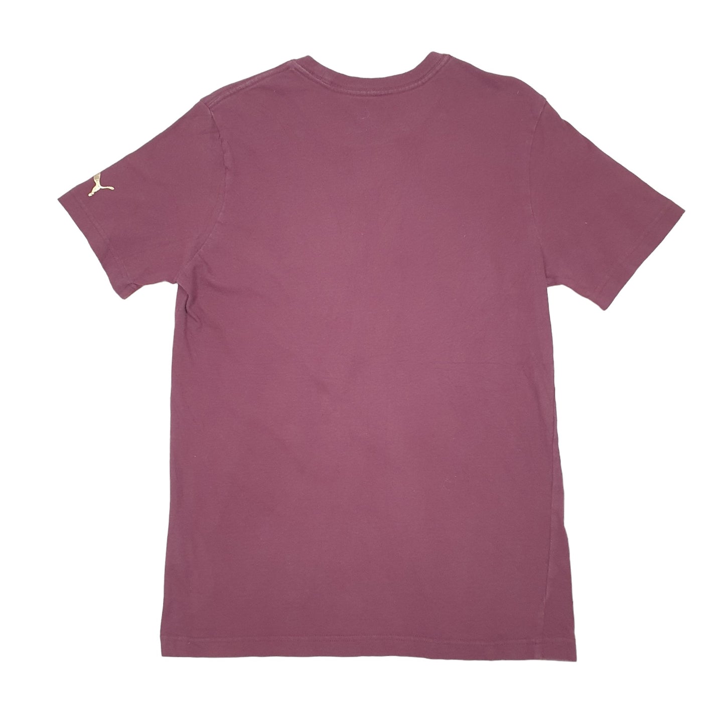 Puma Short Sleeve T Shirt Burgundy