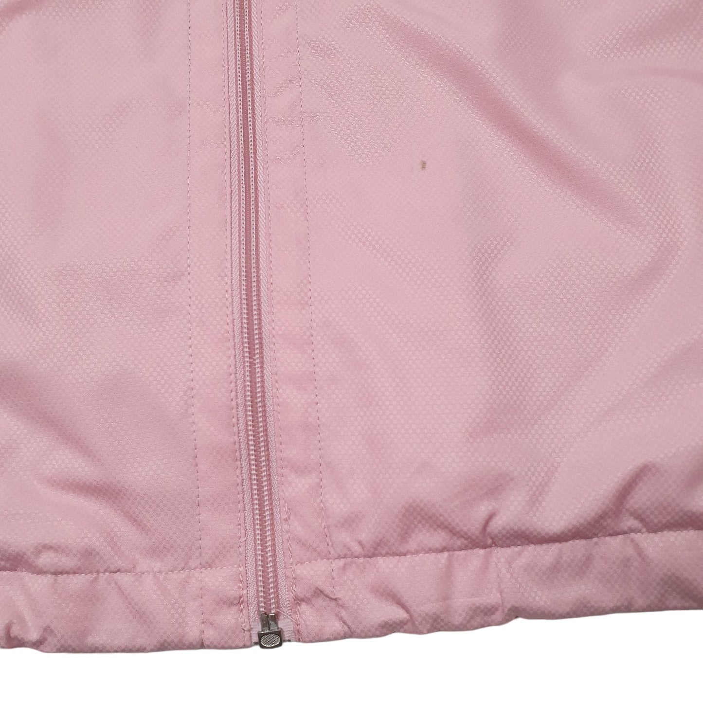 Womens Pink Champion Active Windbreaker Full Zip Coat