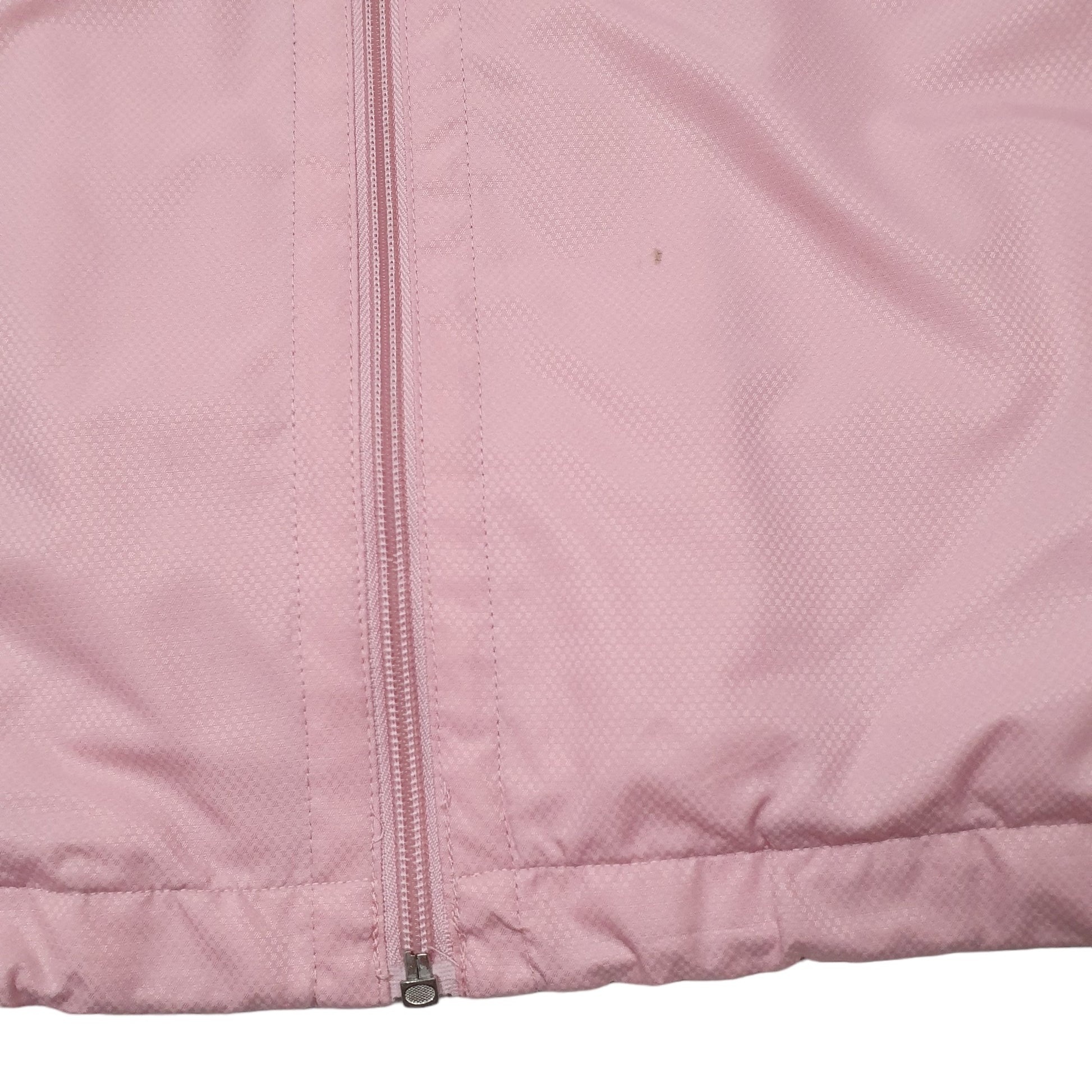 Womens Pink Champion Active Windbreaker Full Zip Coat
