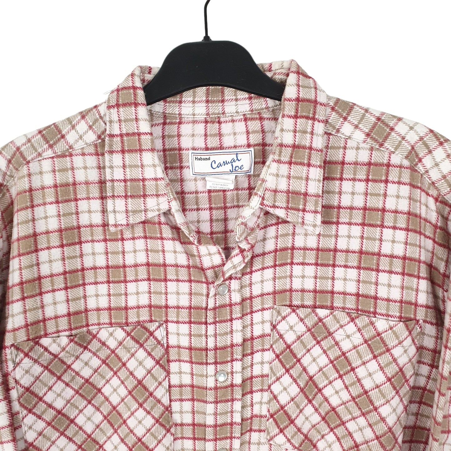 Casual Joe Flannel Shacket Overshirt Long Sleeve Regular Fit Check Shirt Burgundy