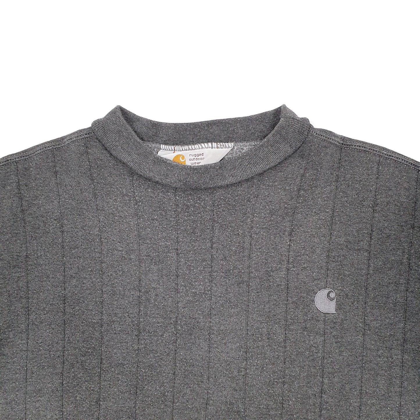 Mens Grey Carhartt Workwear Crewneck Jumper