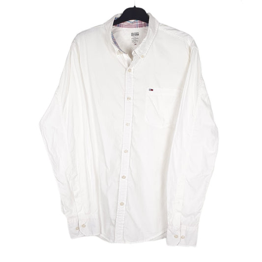 White Tommy Hilfiger Long Sleeve Shirt