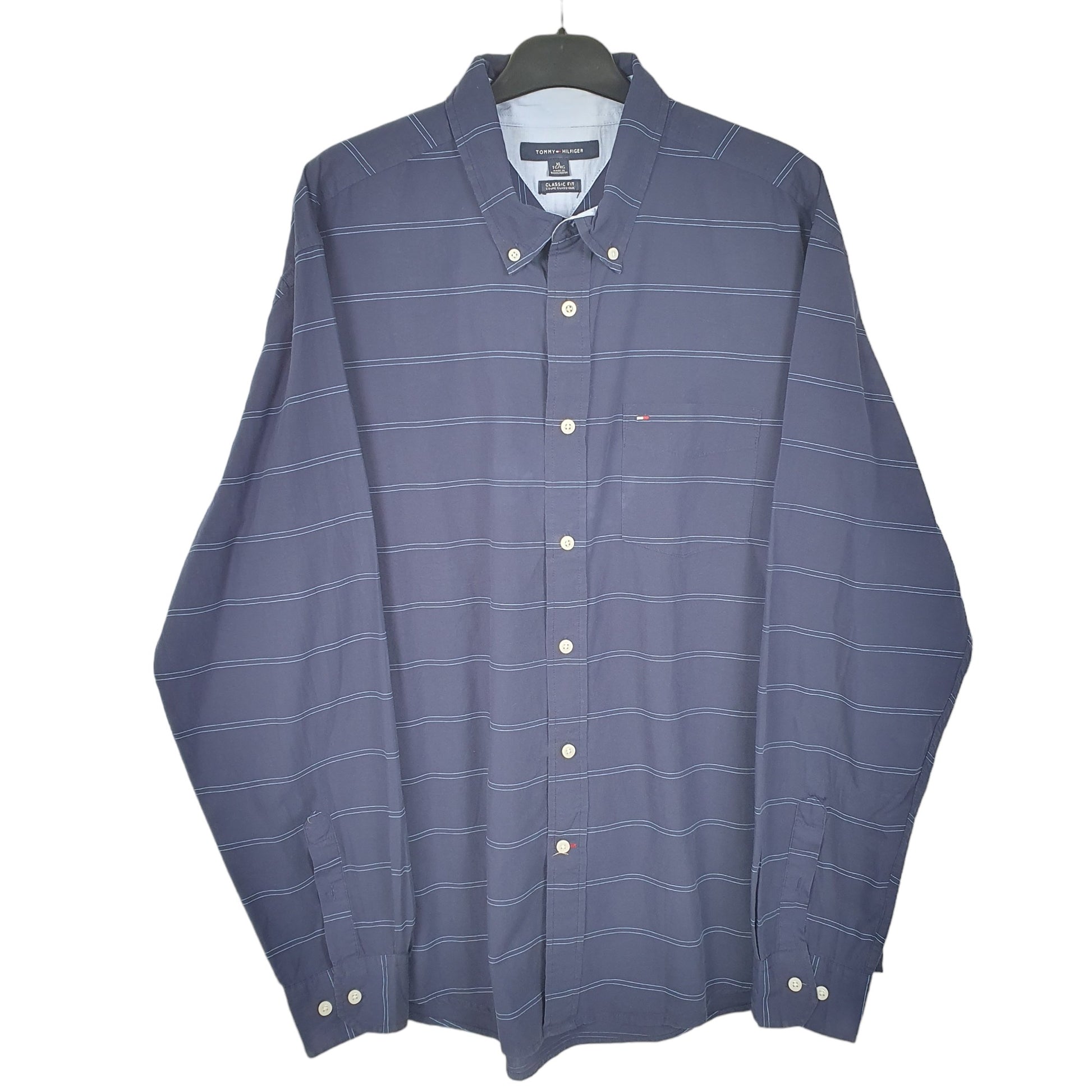 Navy Tommy Hilfiger Long Sleeve Shirt