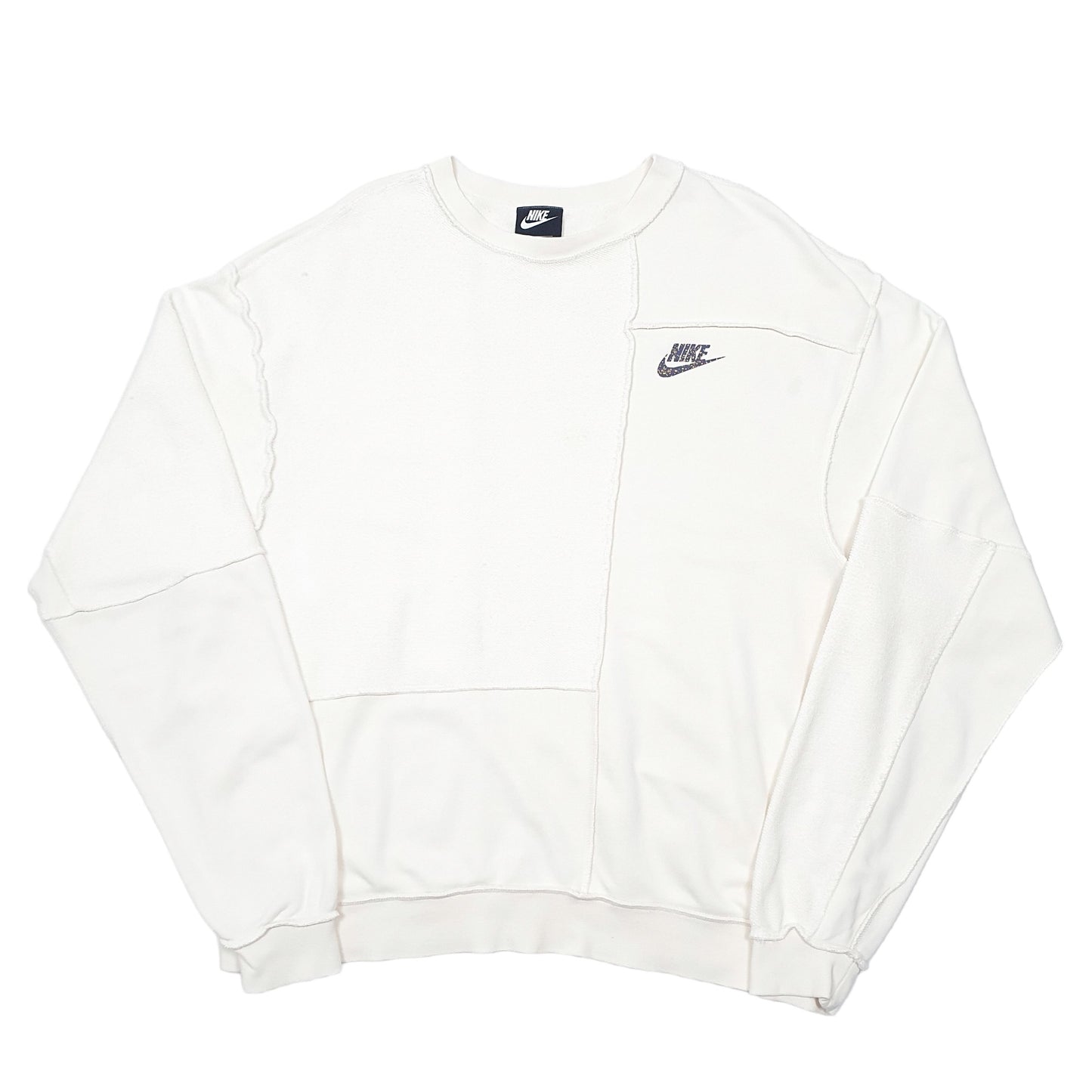 Mens Cream Nike  Crewneck Jumper