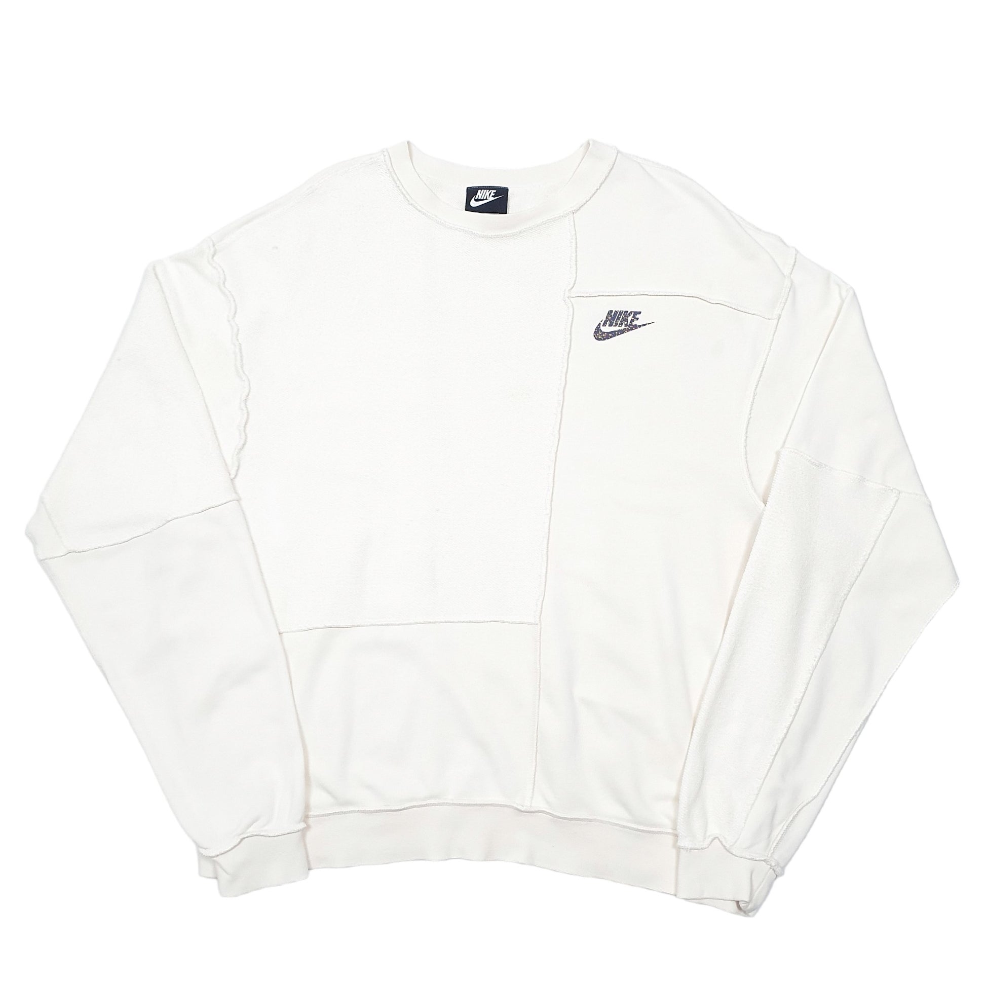 Mens Cream Nike  Crewneck Jumper