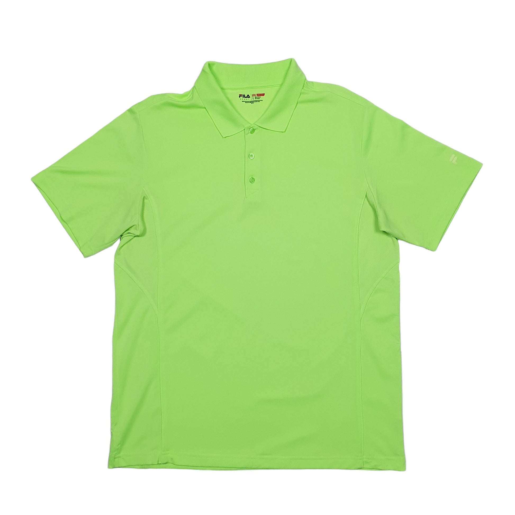 Fila Golf Short Sleeve Polyester Polo Shirt Green
