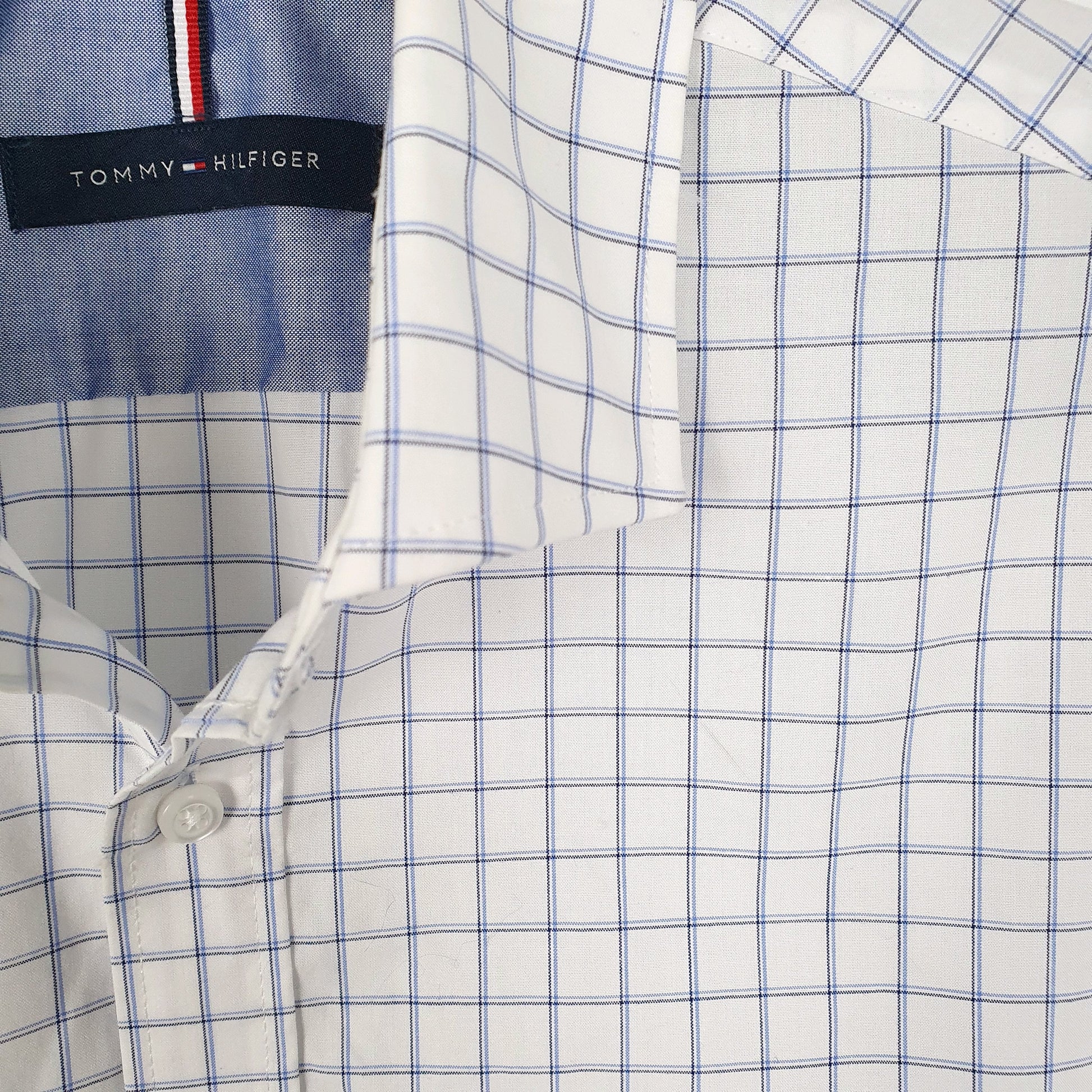 Tommy Hilfiger Long Sleeve Regular Fit Check Shirt White