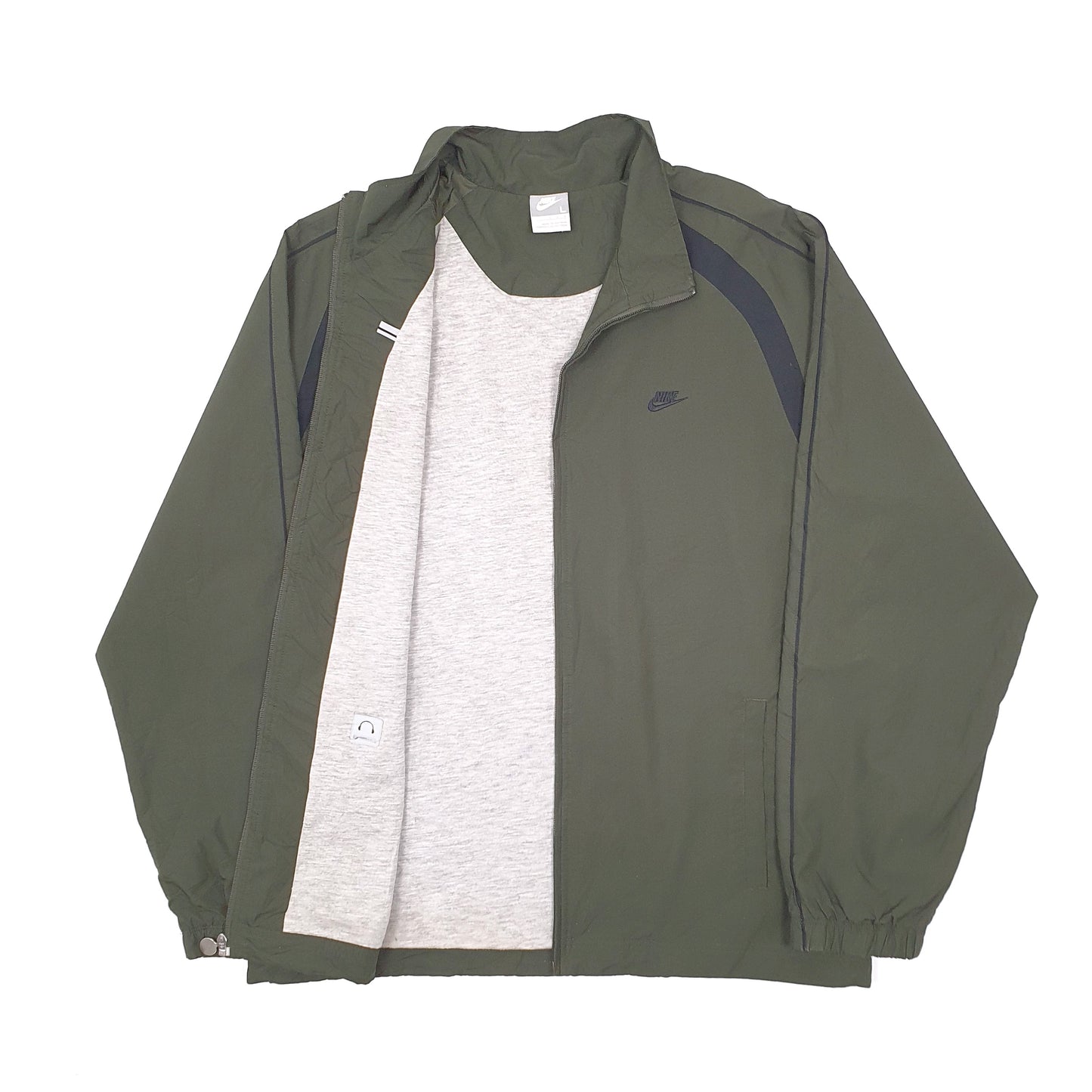 Mens Green Nike Vintage 2000s Y2K Windrunner Track  Coat