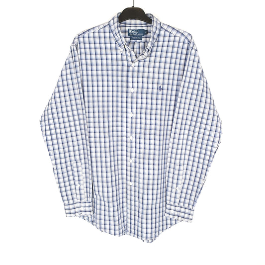 Polo Ralph Lauren Long Sleeve Custom Fit Check Shirt Navy